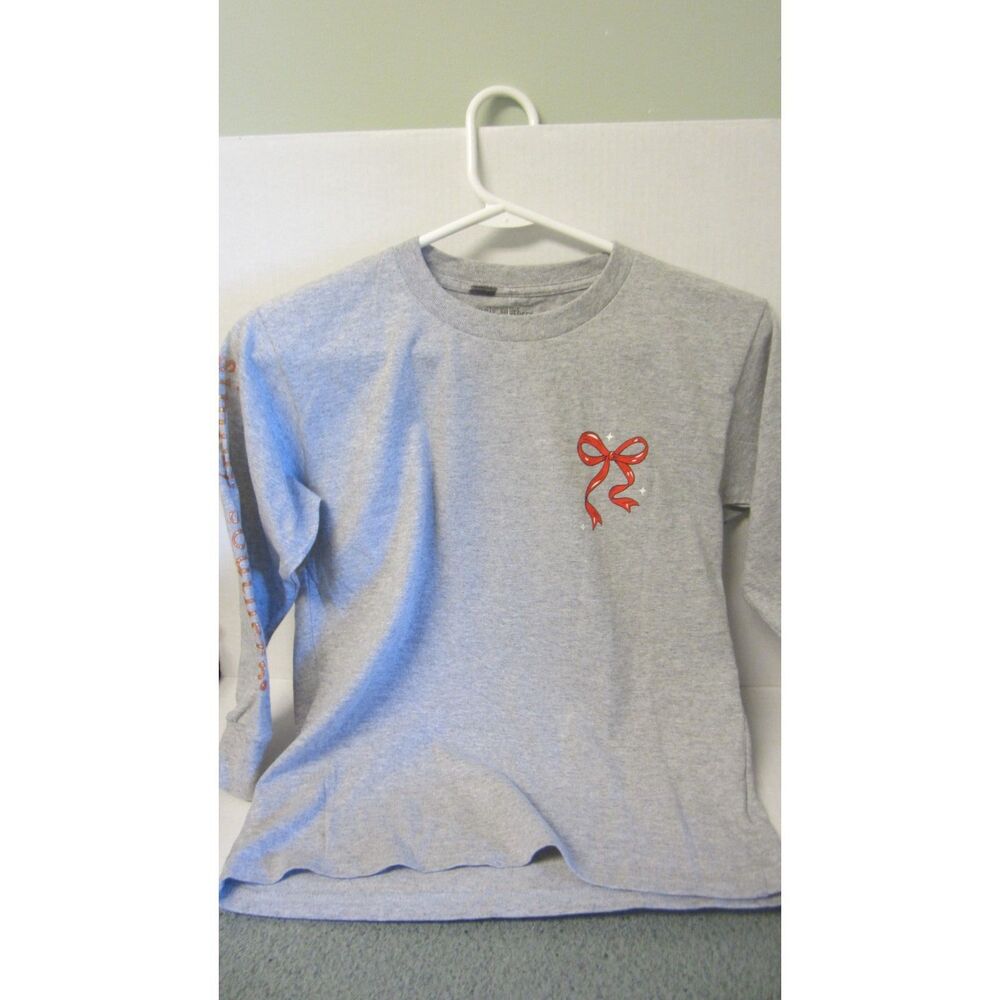 NWT SIMPLY SOUTHERN GIRLS GRAY NUTCRACKER Y'ALL ARE NUTS BLING TEE SMALL 6-8